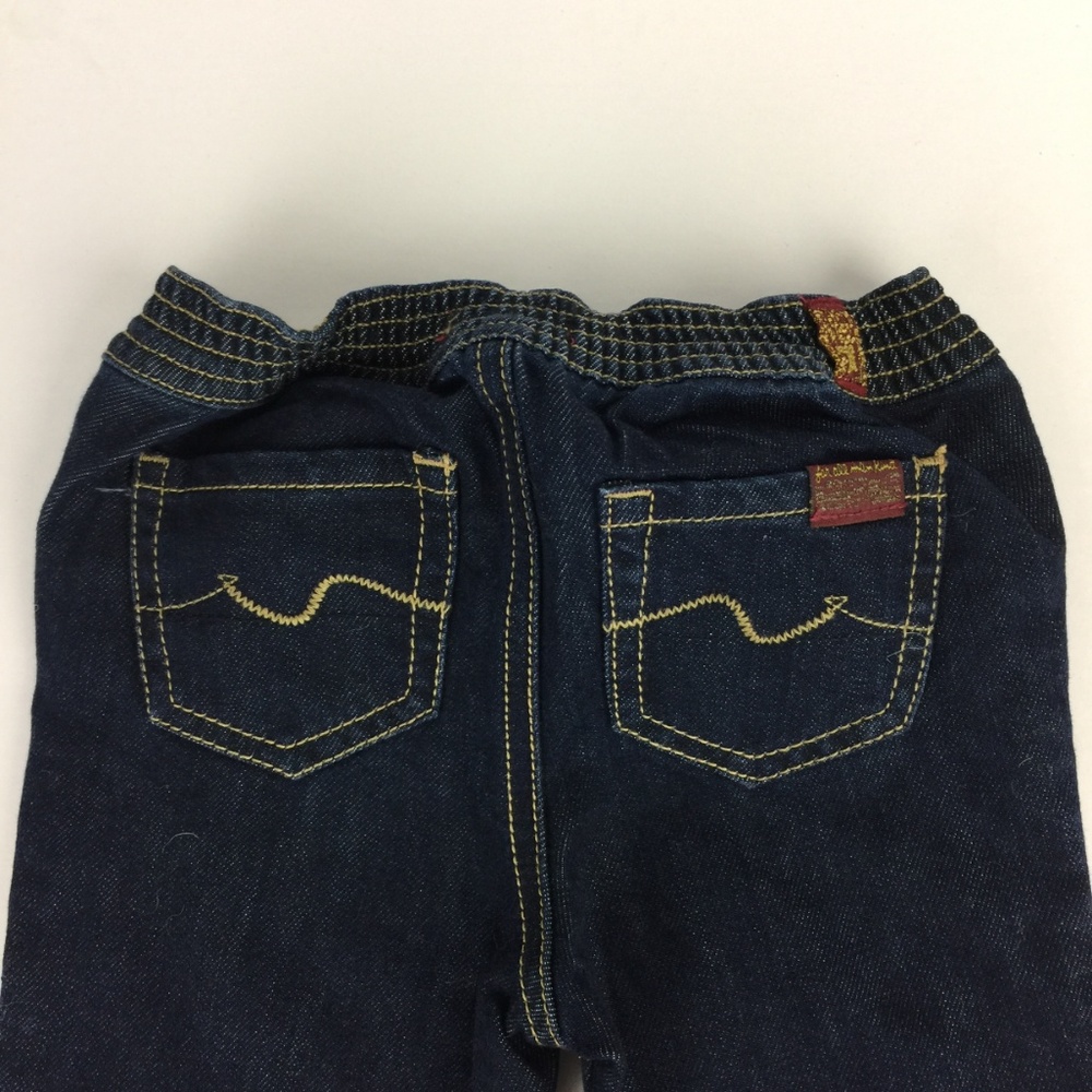 7 For all Mankind Dark Wash Denim INFANT 6-9 month - Picture 7 of 7